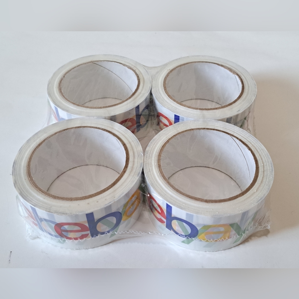 eBay Branded Shipping Packaging Tape 4 Rolls